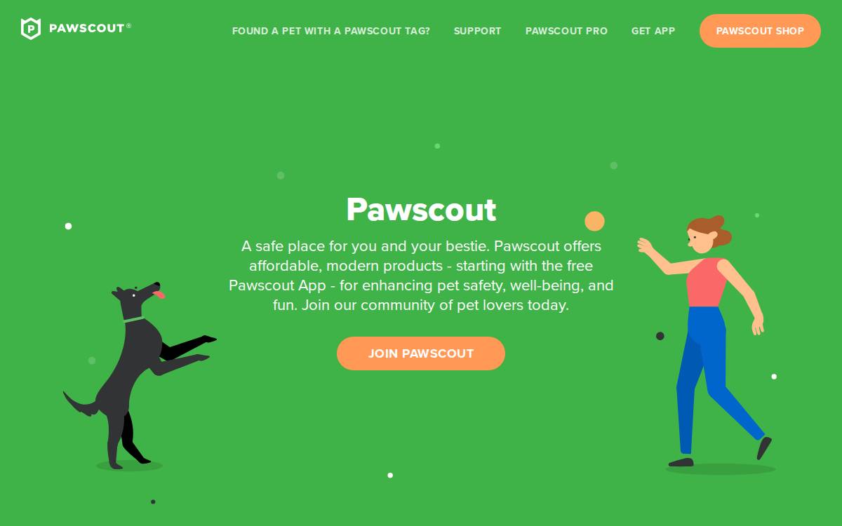 Pawscout website preview