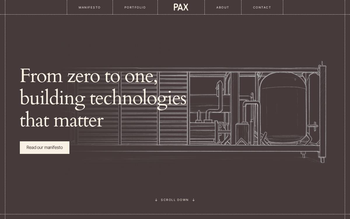 Pax website preview
