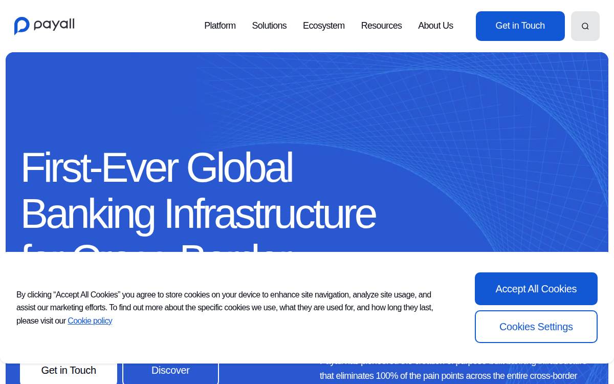 Payall website preview