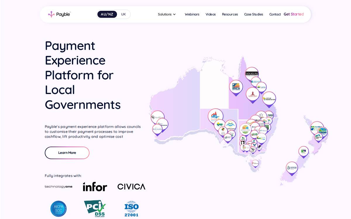 Payble 2021 website preview