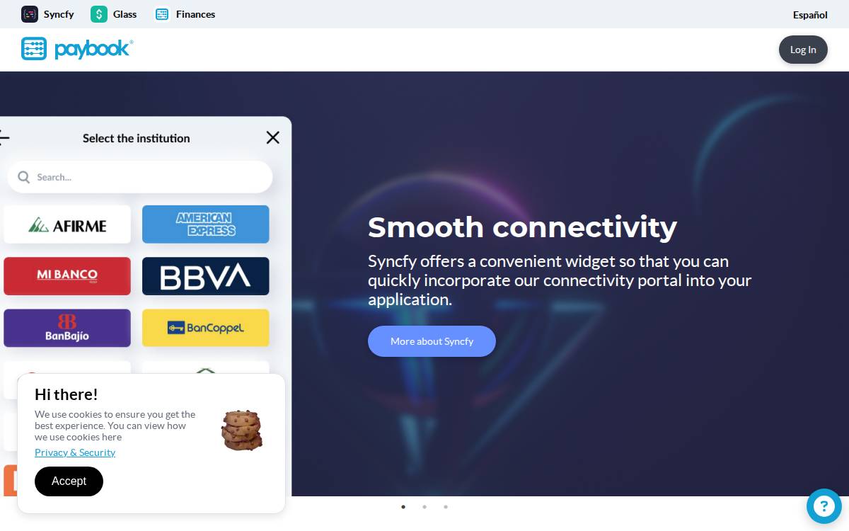Paybook_ website preview