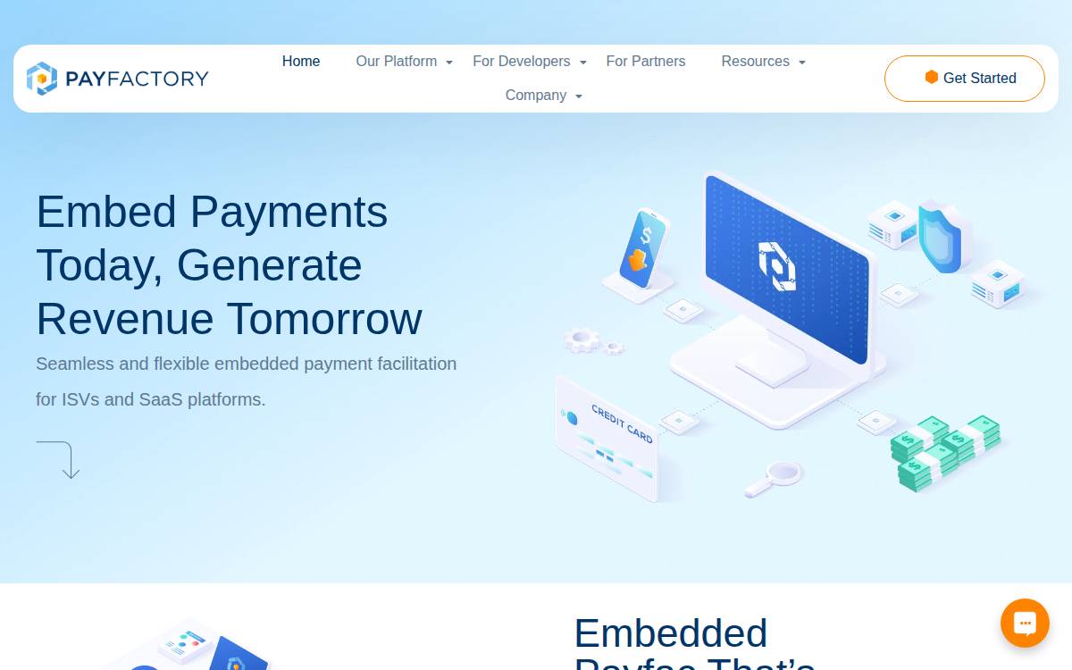 Payfactory website preview
