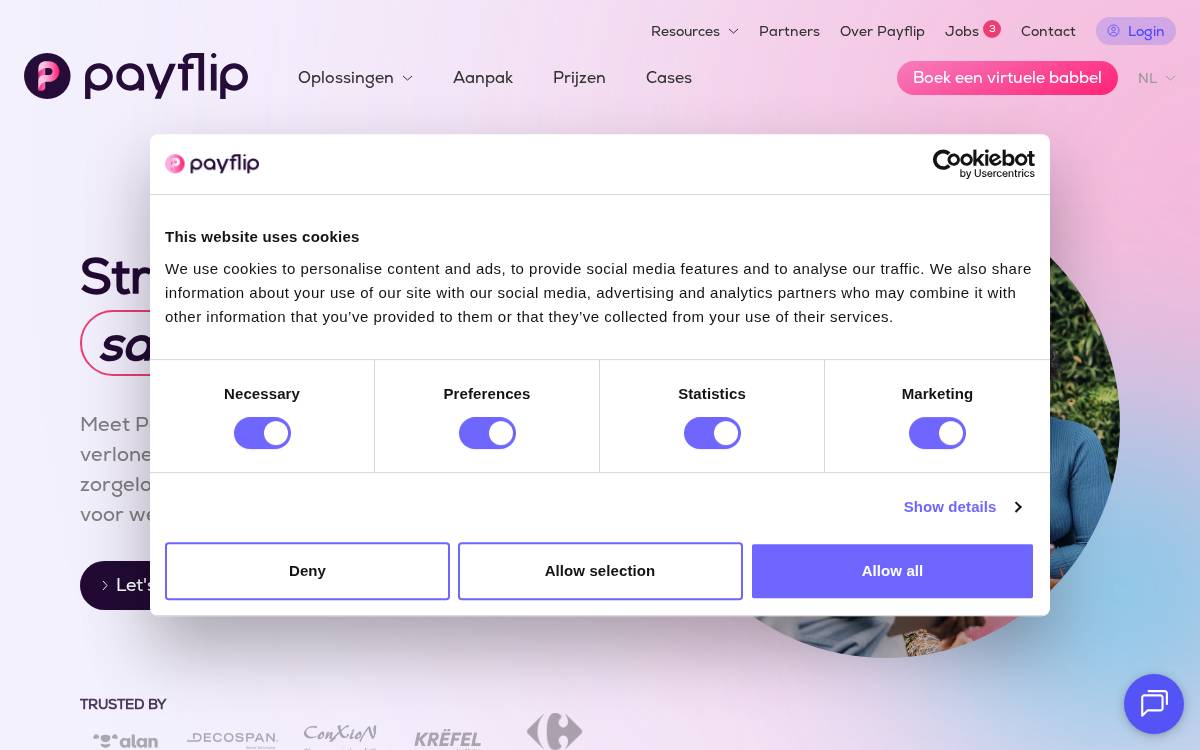 Payflip website preview