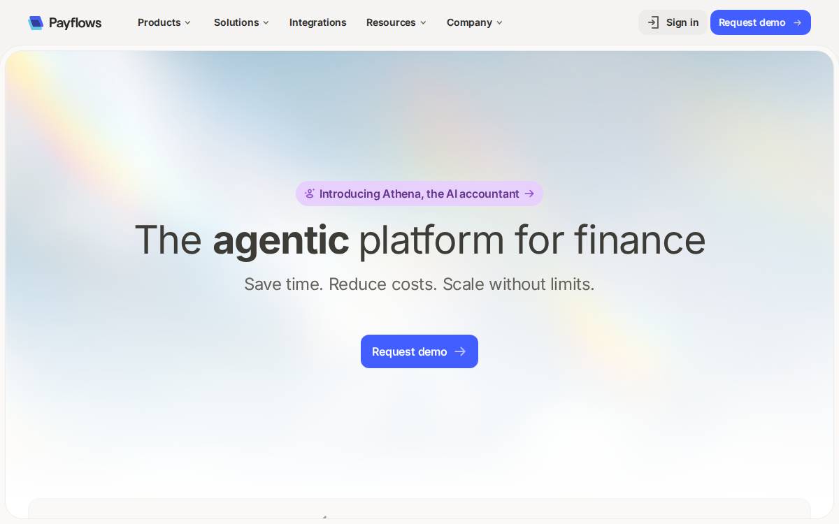 Payflows website preview