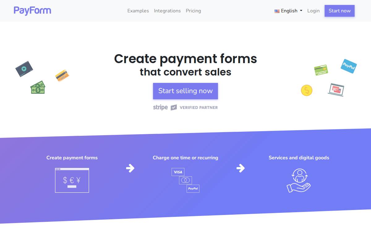 Payform website preview