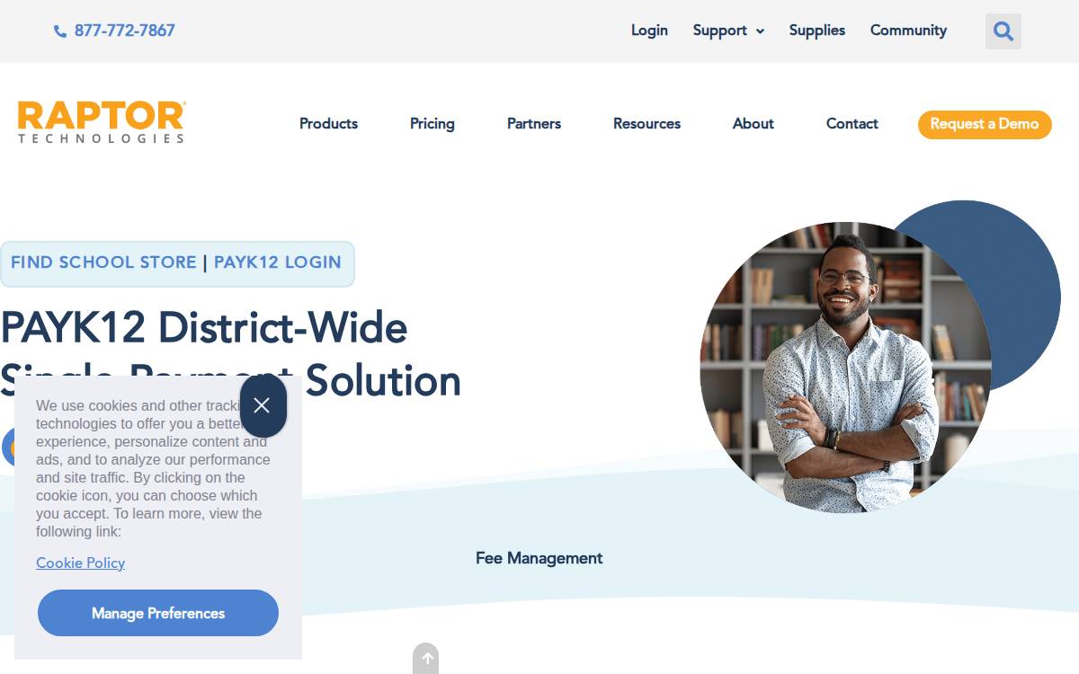 PayK12 website preview