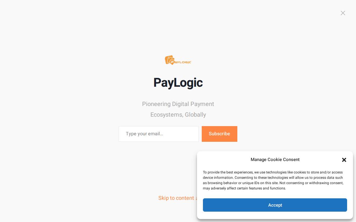 Paylogic website preview