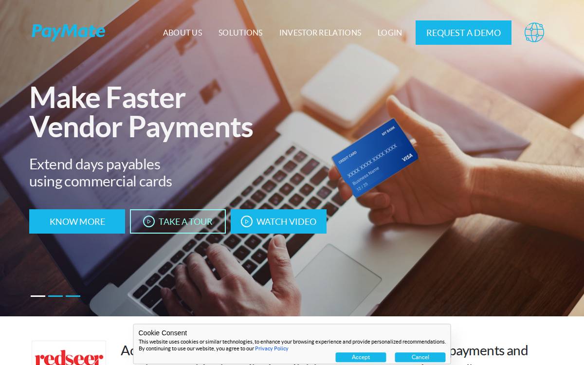 Paymate website preview