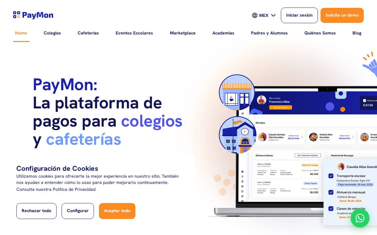 Paymon website preview
