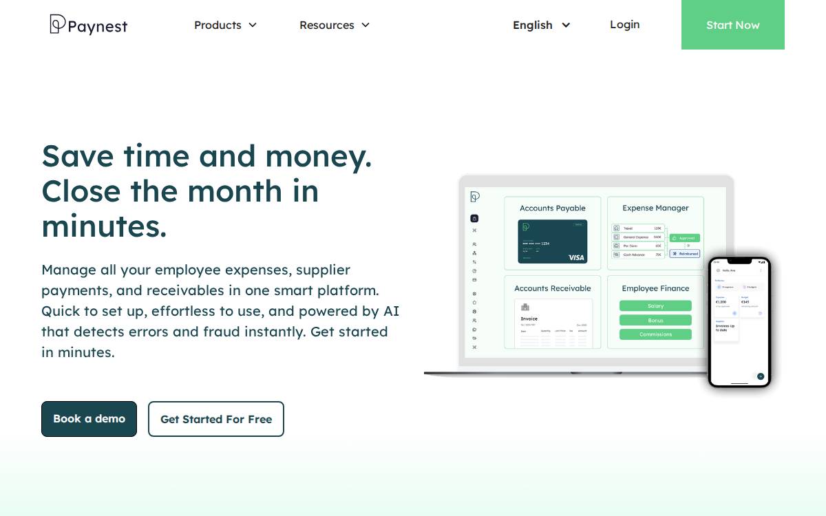 Paynest Participação minoritária Desde 2023 website preview