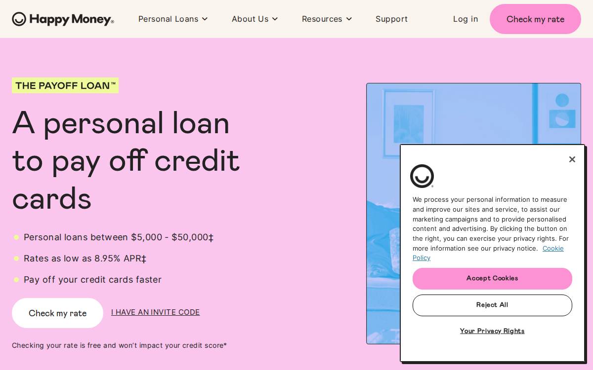 Payoff website preview