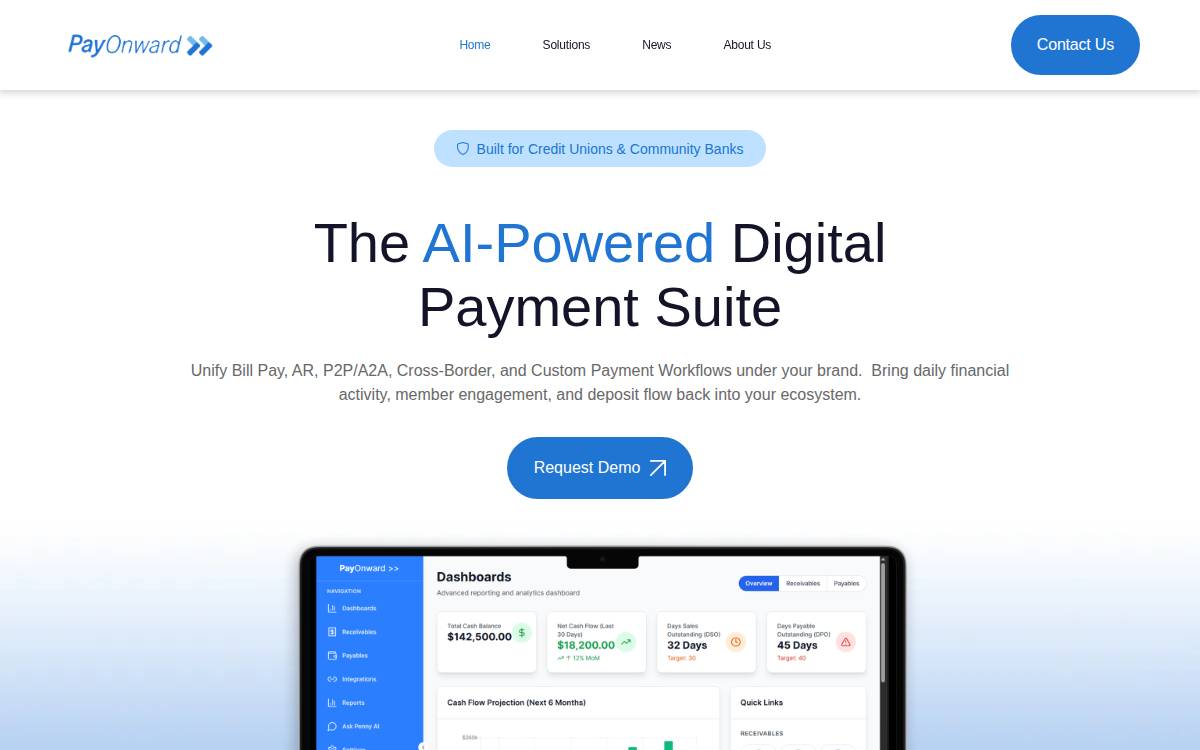 PayOnward website preview