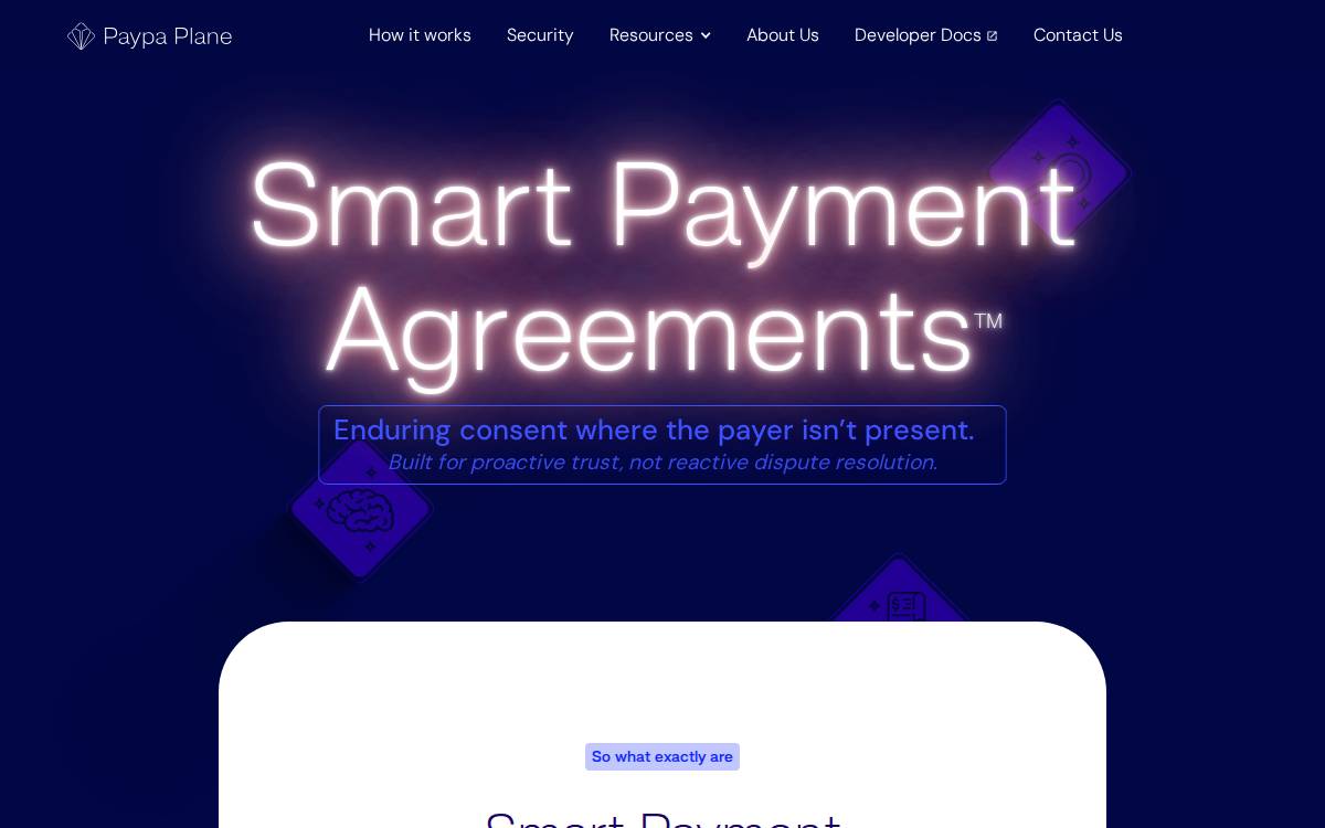 Paypa Plane website preview
