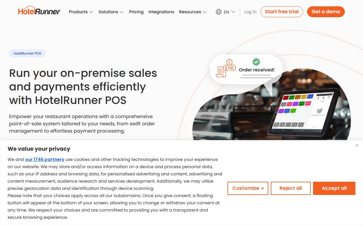 PayPad website preview