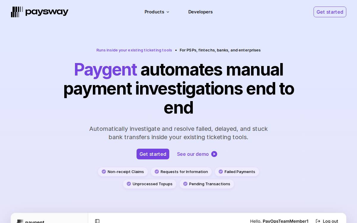 PaySway website preview