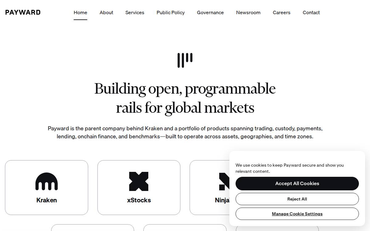 Payward website preview