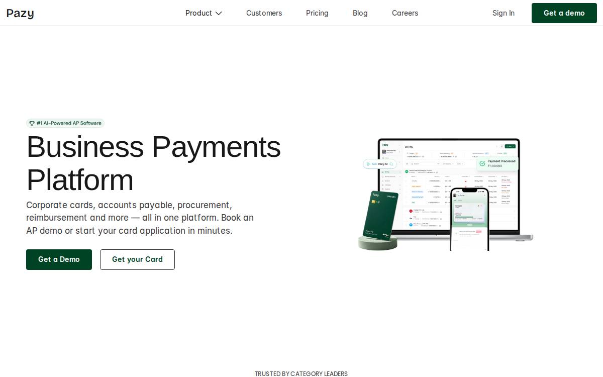 Pazy website preview