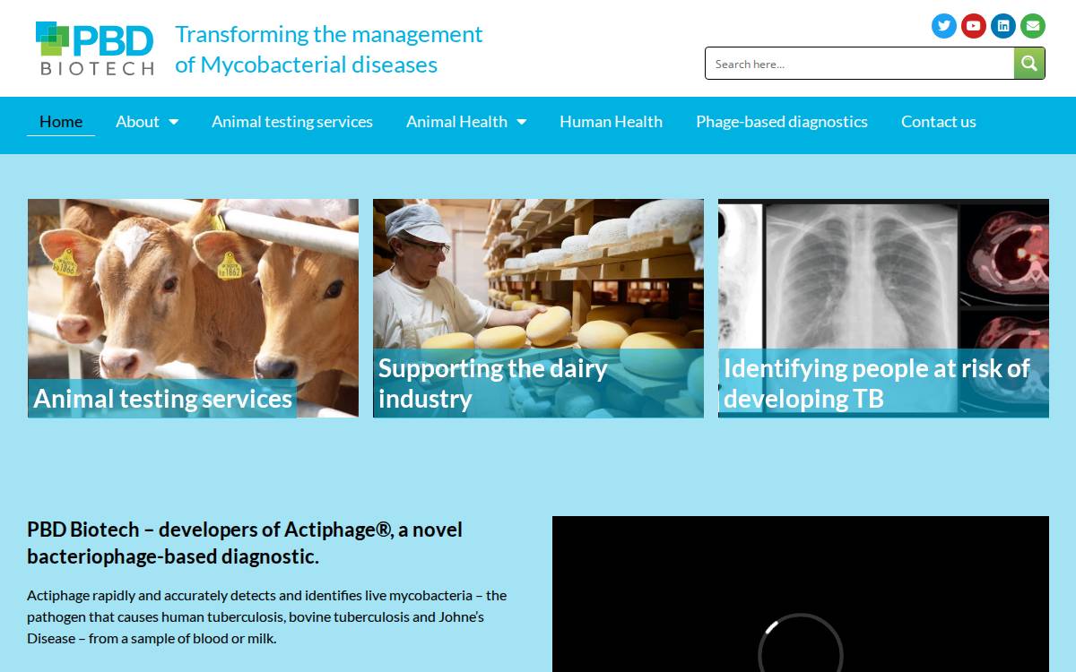 Pbdbio website preview