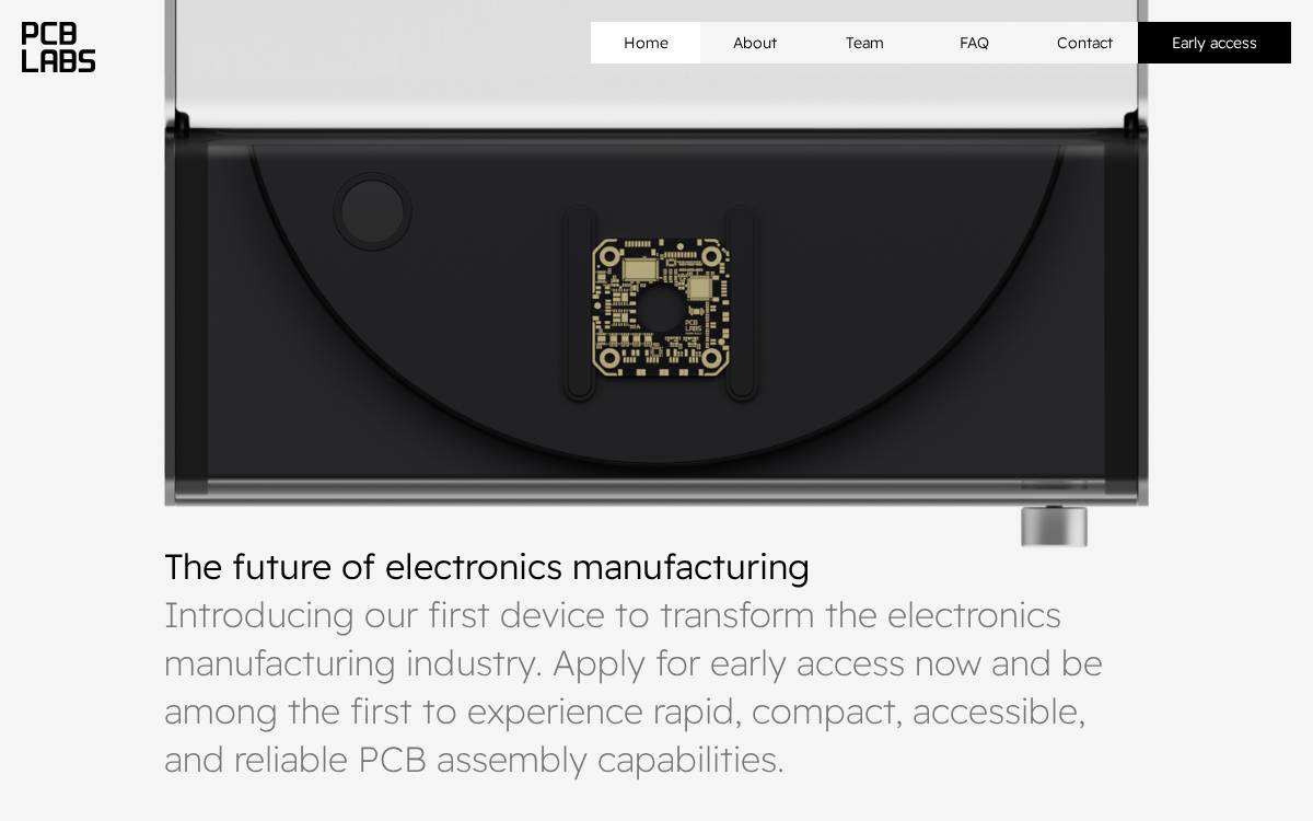 Pcblabs website preview