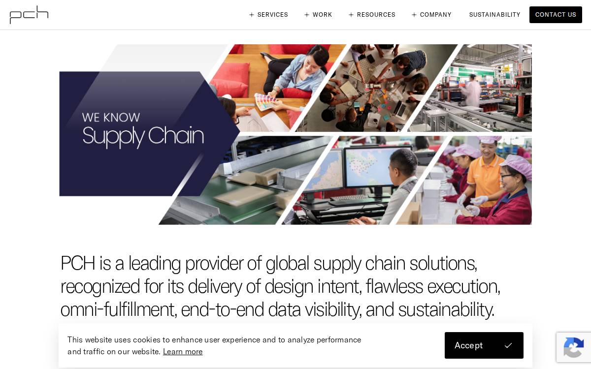 PCH website preview