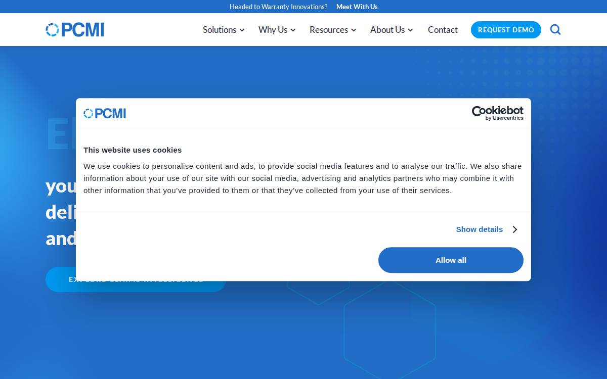 PCMI website preview