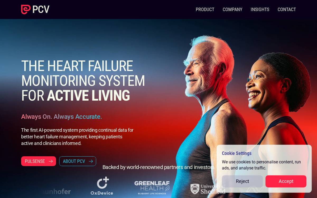 PCV website preview