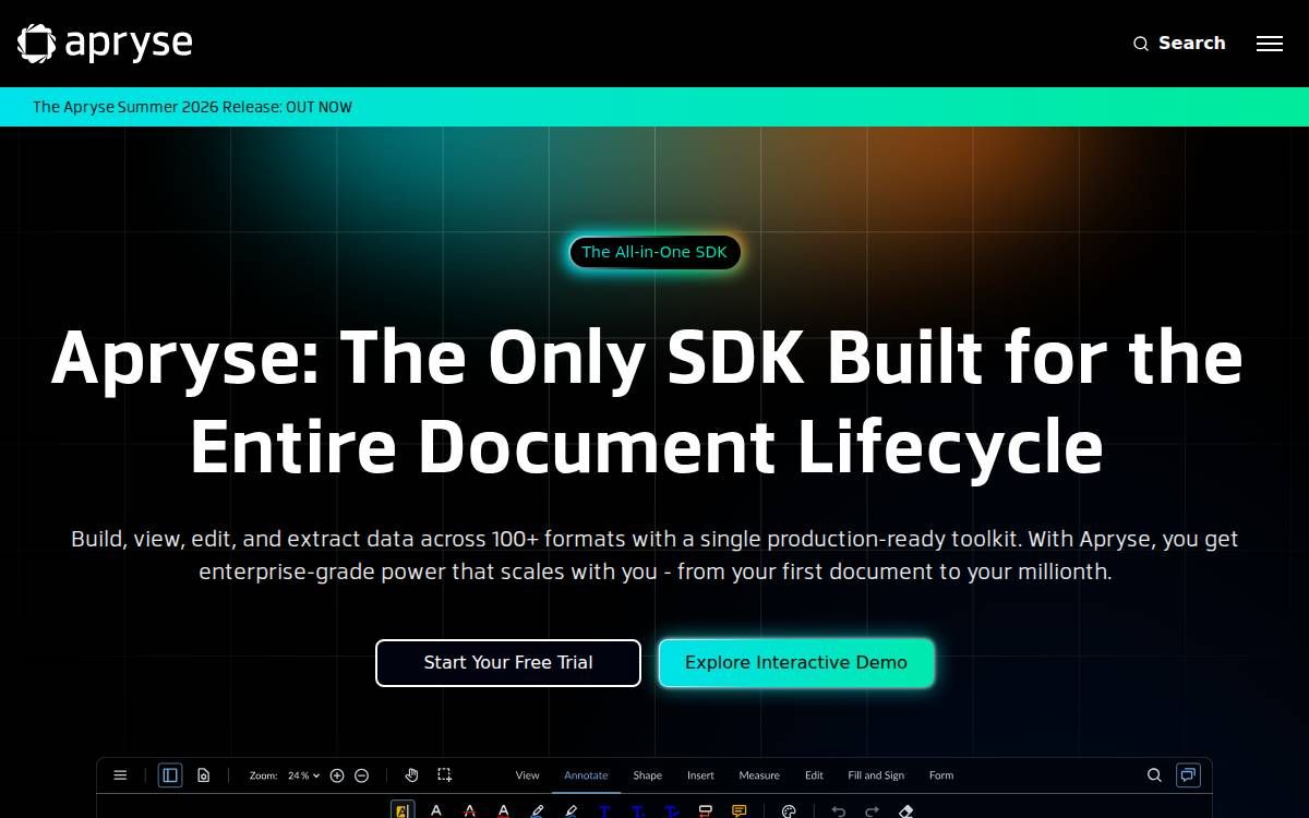Pdftron website preview