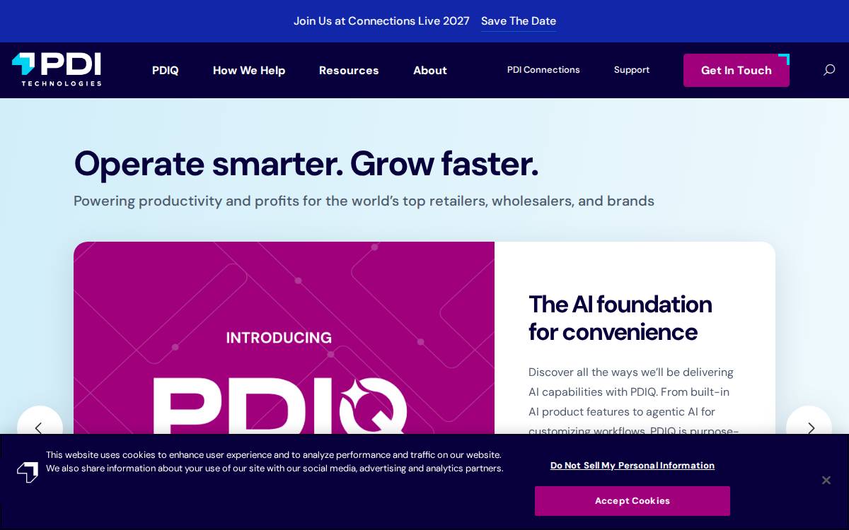 PDI Technologies website preview