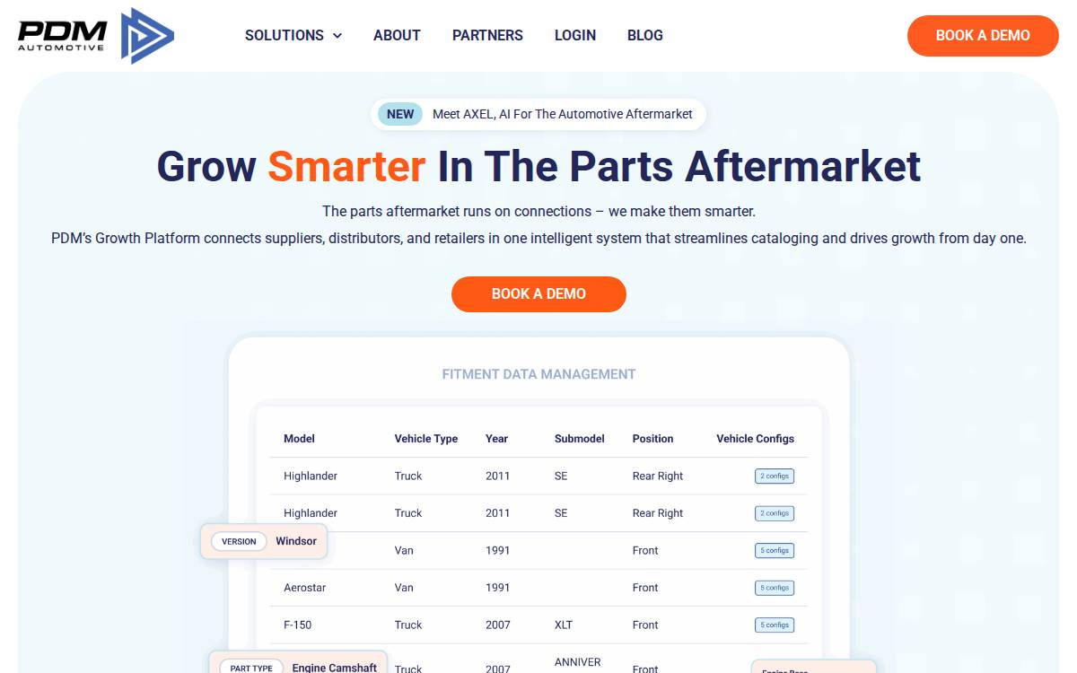 PDM Automotive website preview