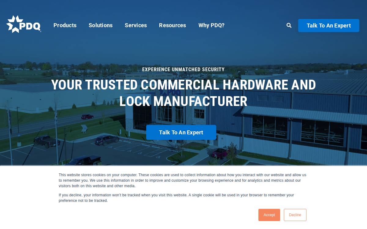 Pdqlocks website preview