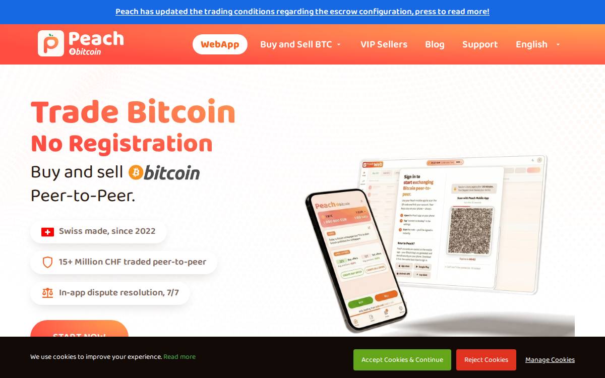 Peach website preview