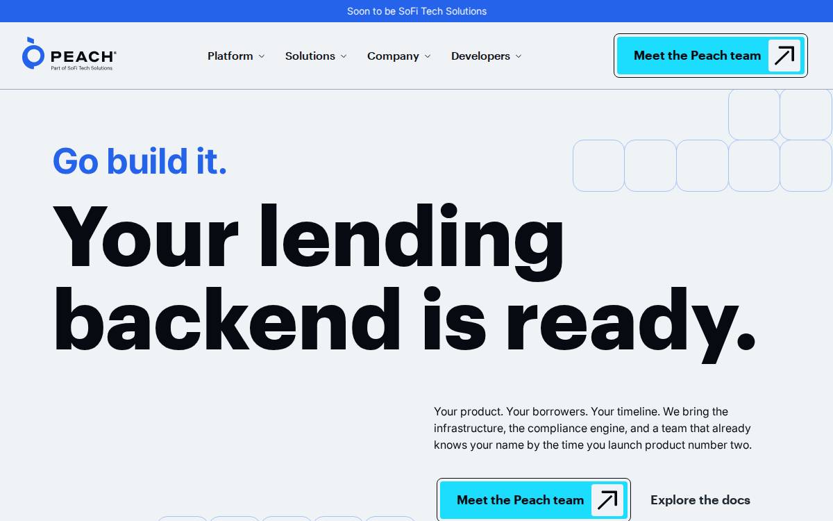 Peach website preview