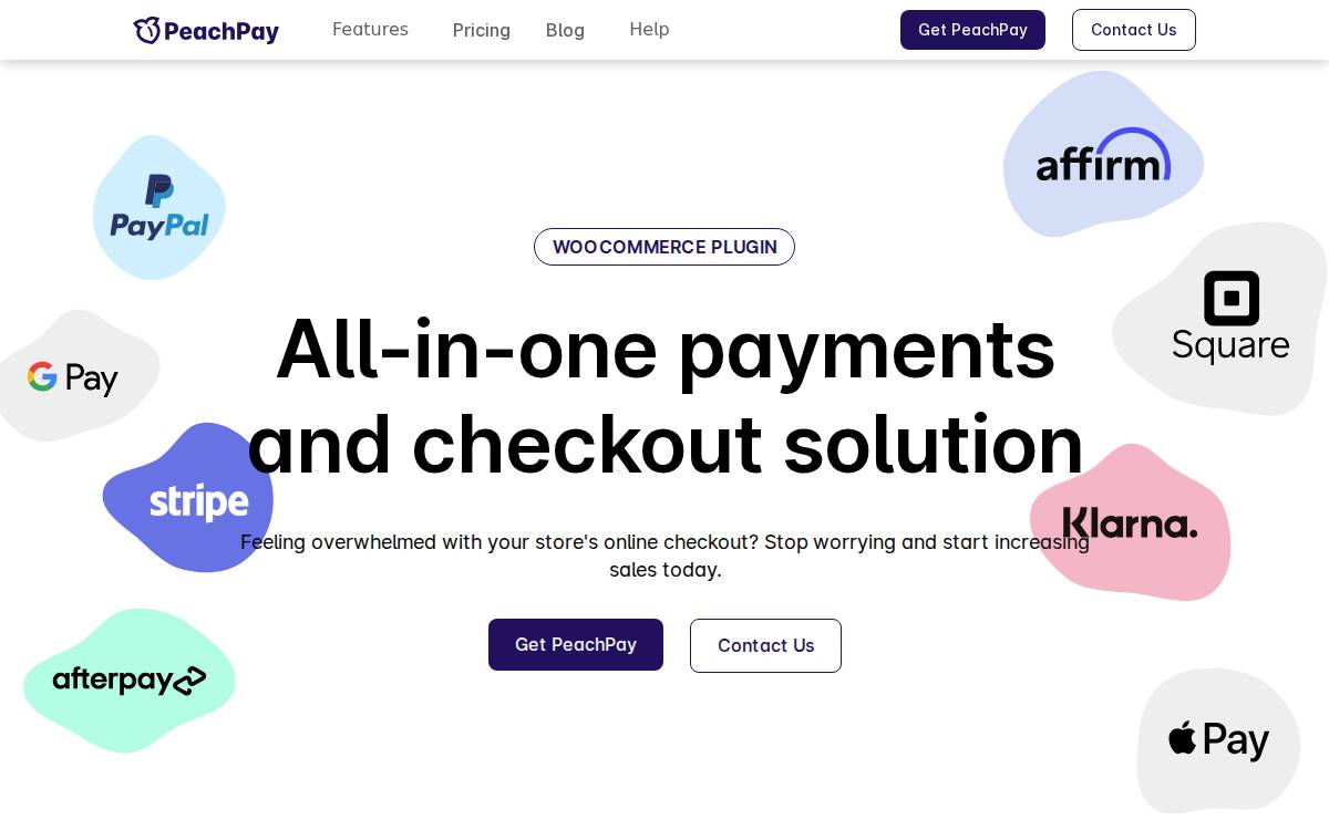 PeachPay website preview