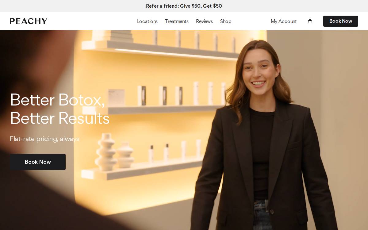 Peachy website preview