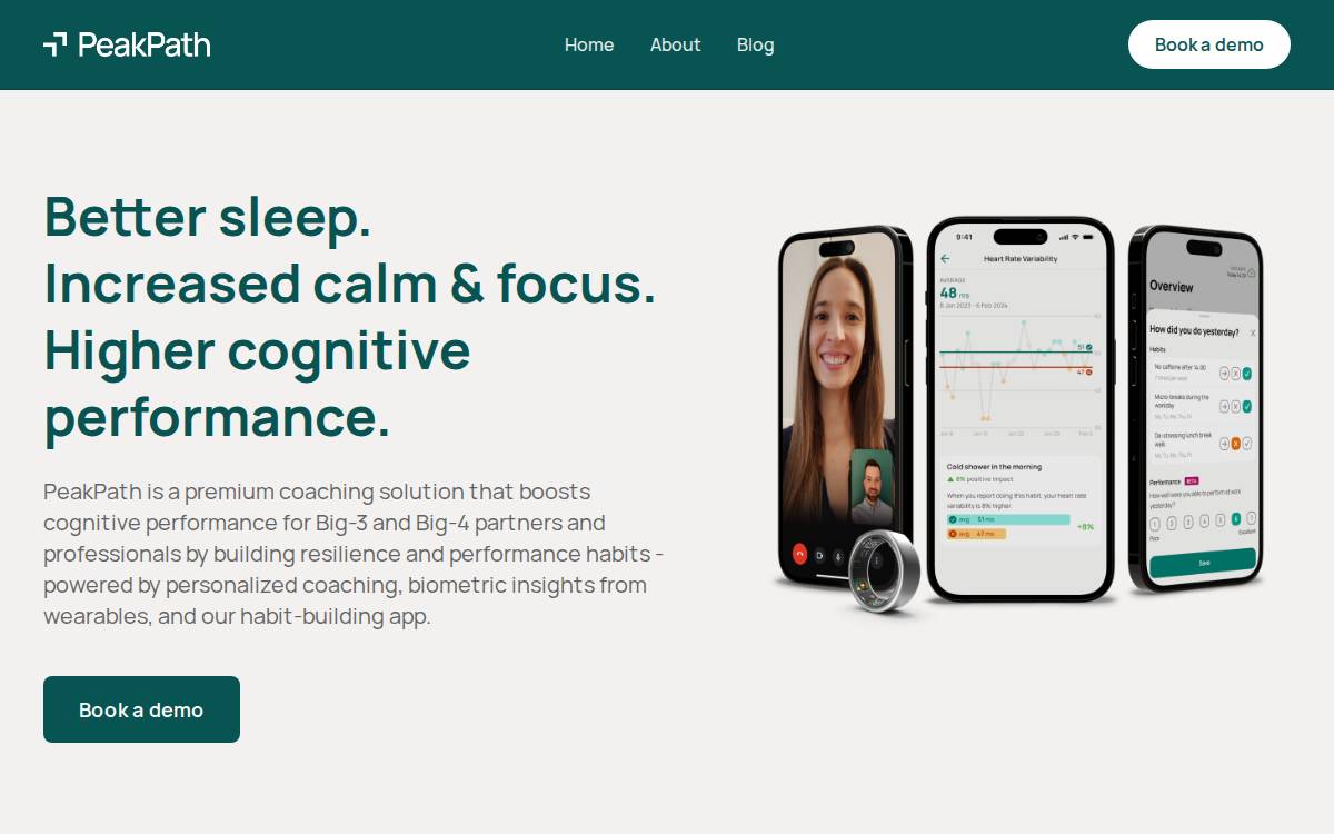 PeakPath website preview