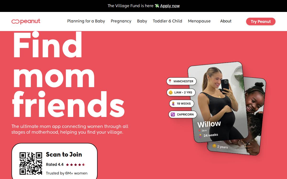 Peanut website preview