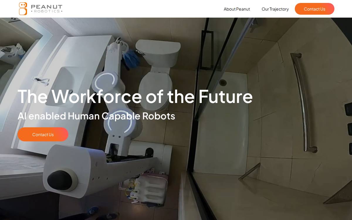 Peanut Robotics website preview