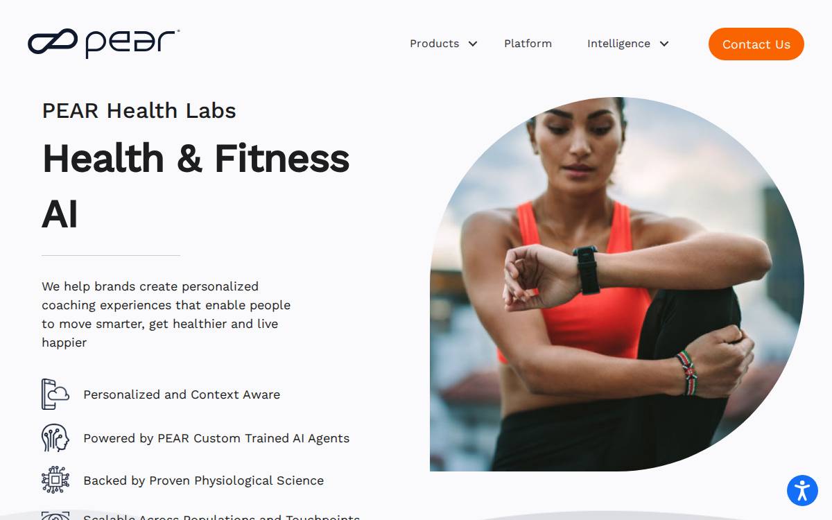 Pear Health Labs website preview
