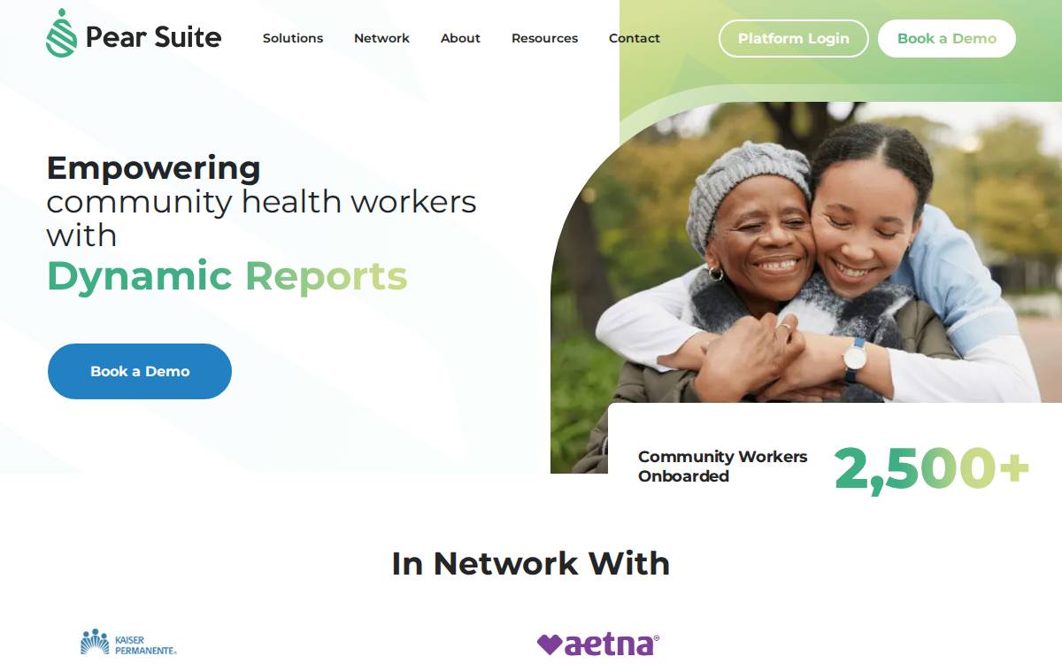 Pear Suite website preview