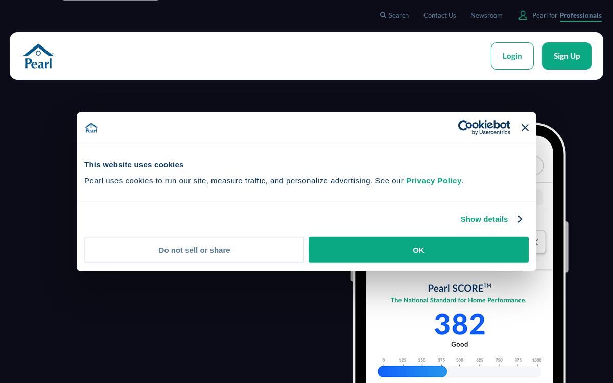 Pearl website preview