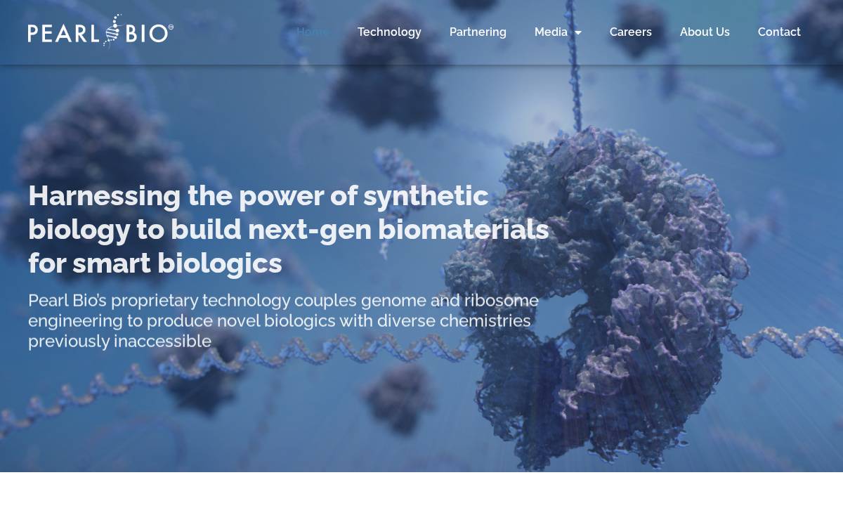 Pearl Bio website preview