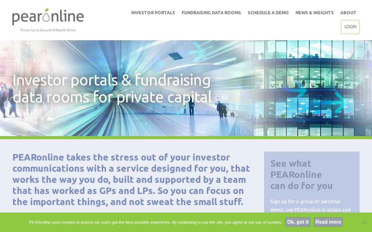 Pearonline website preview