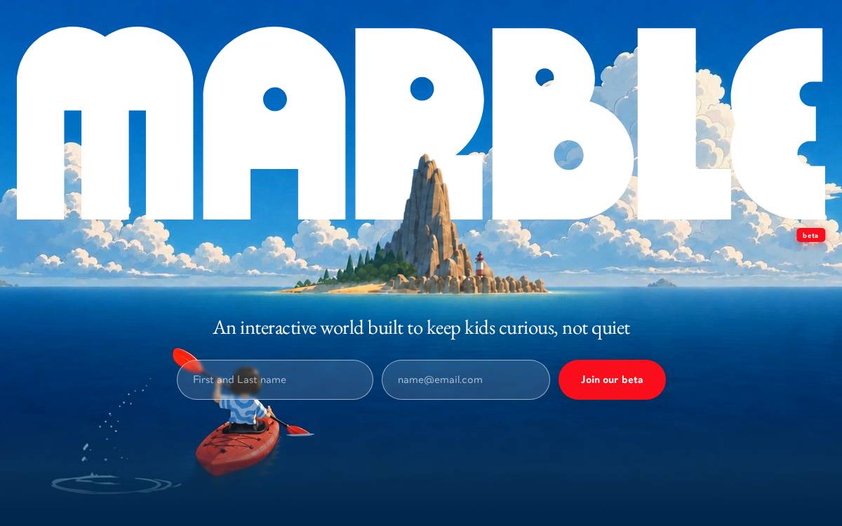 Pebble website preview