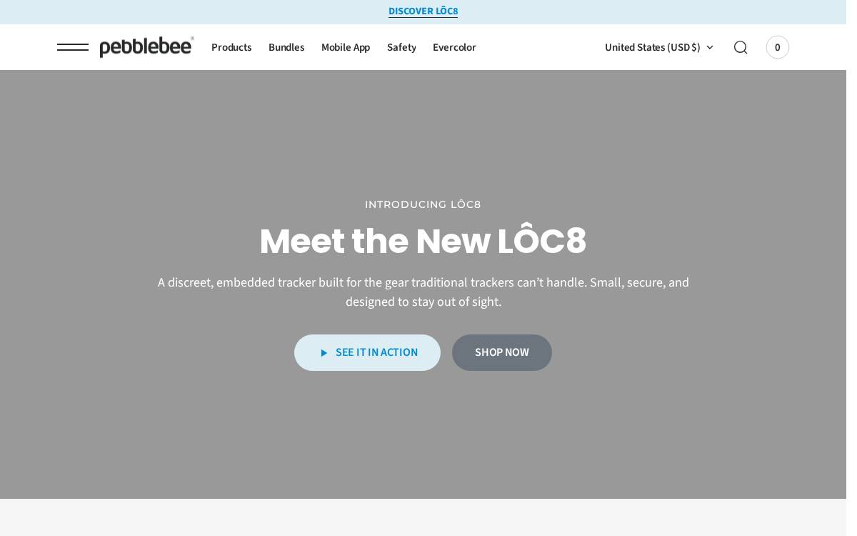 Pebblebee website preview