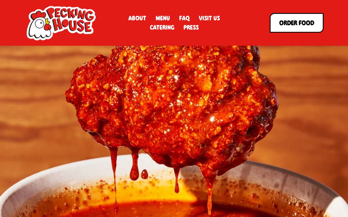 Pecking House website preview