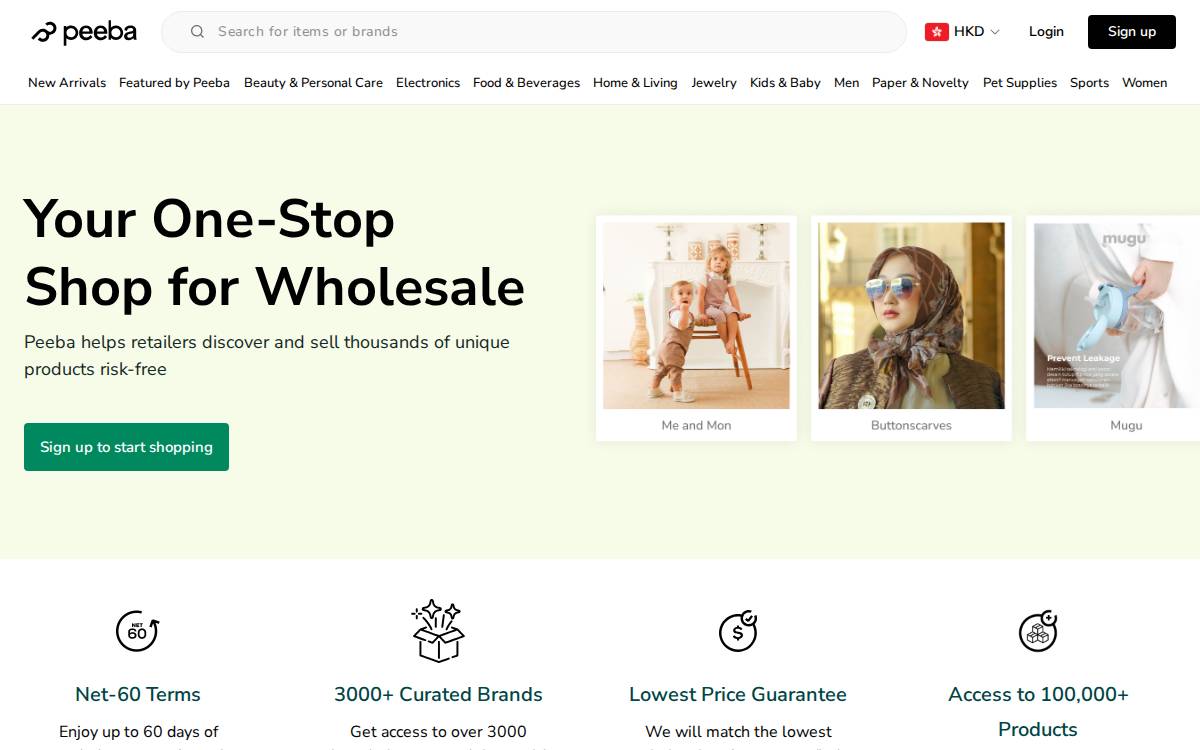 Peeba website preview