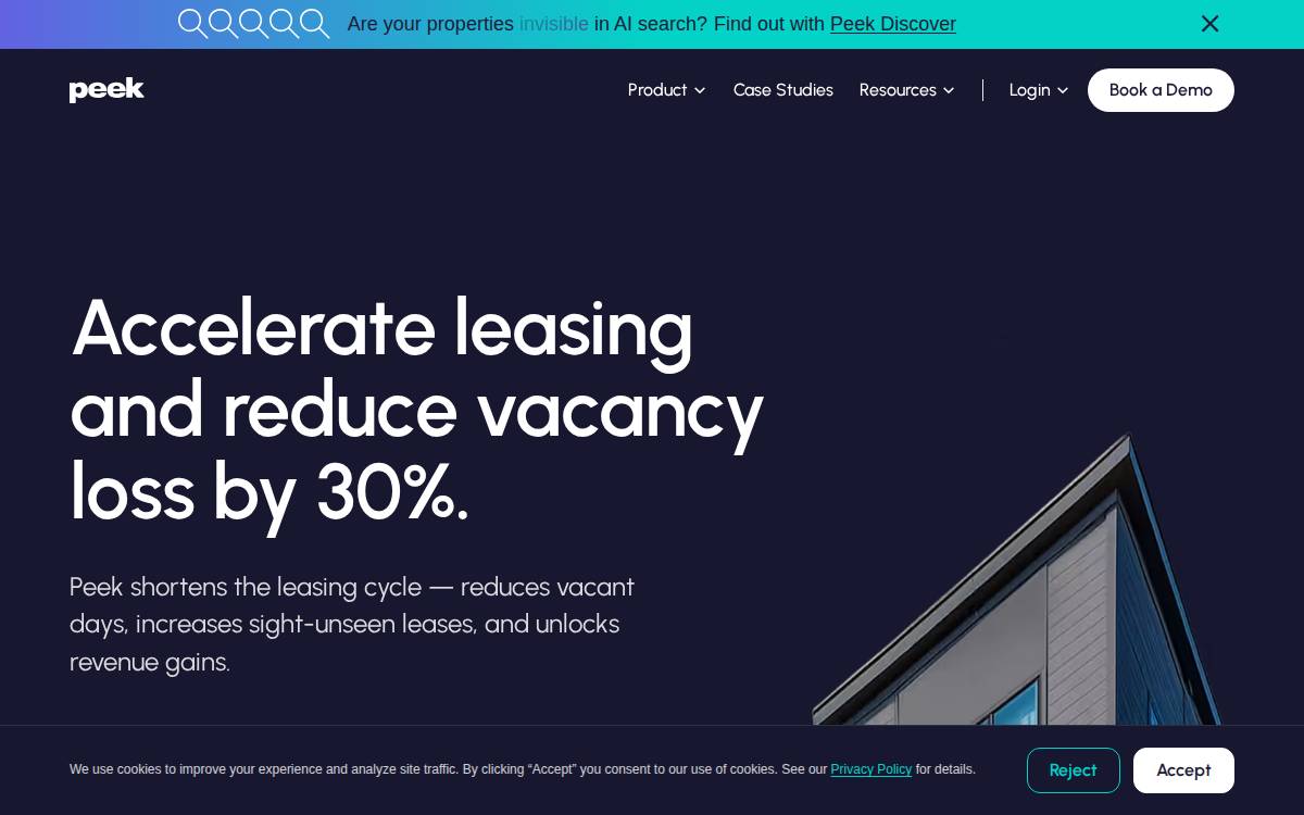 Peek website preview