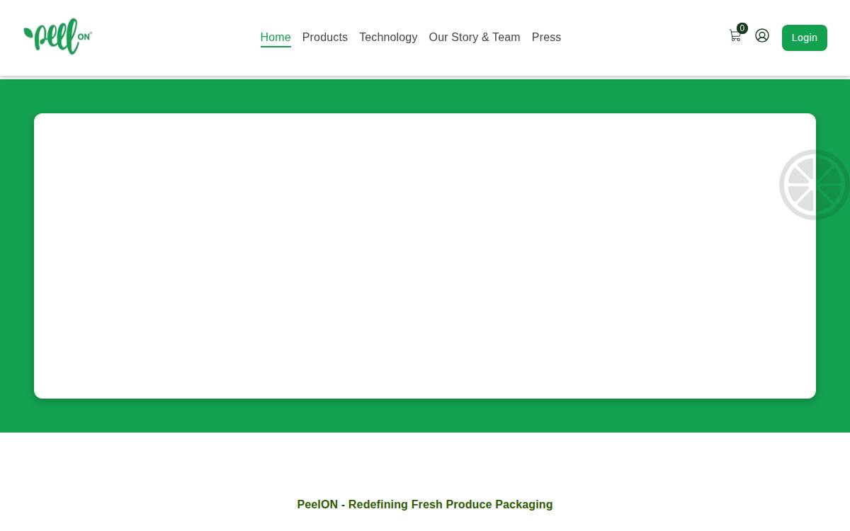 PeelOn website preview