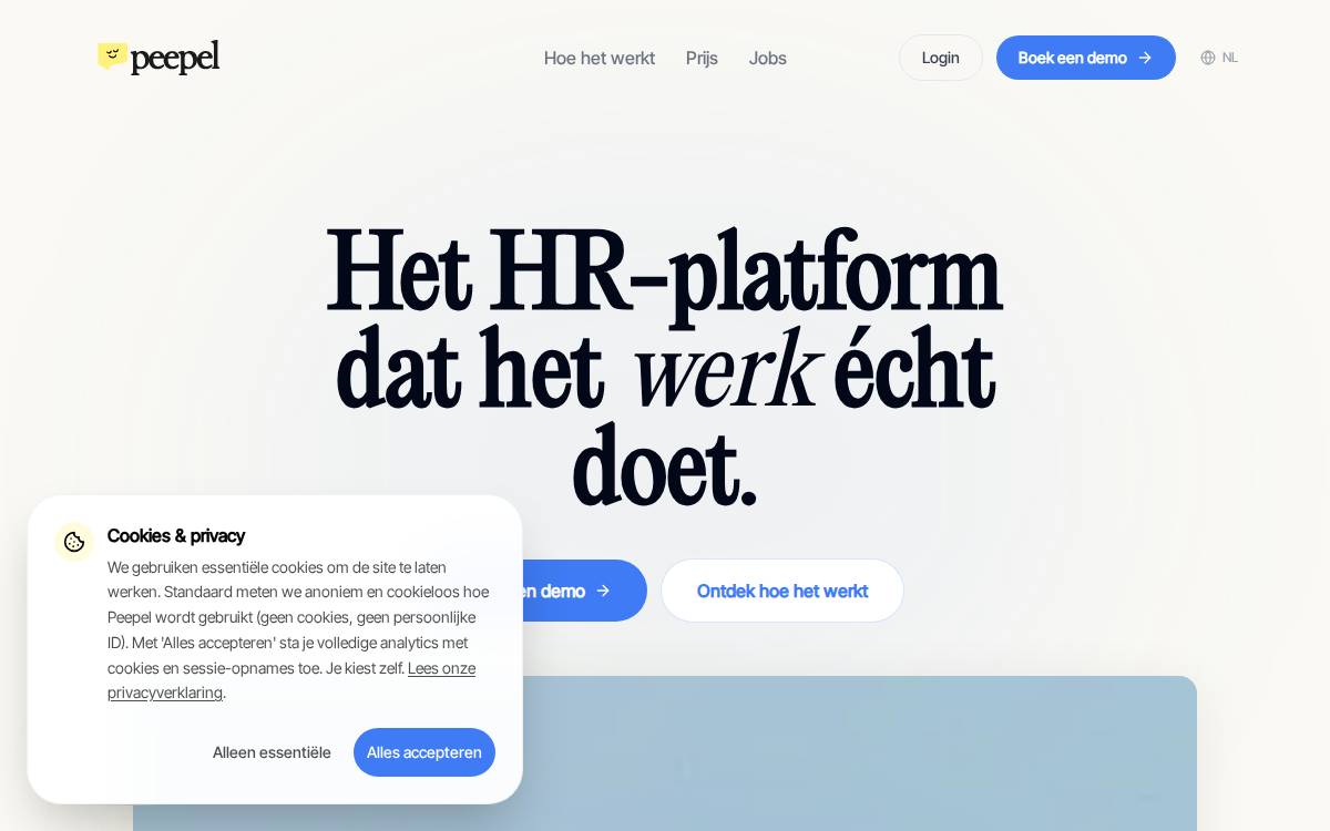 Peepel website preview