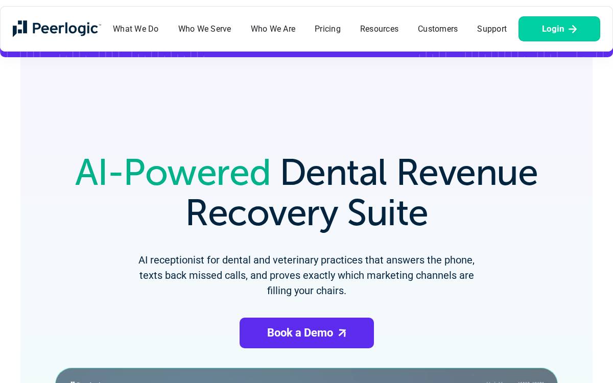 Peerlogic website preview